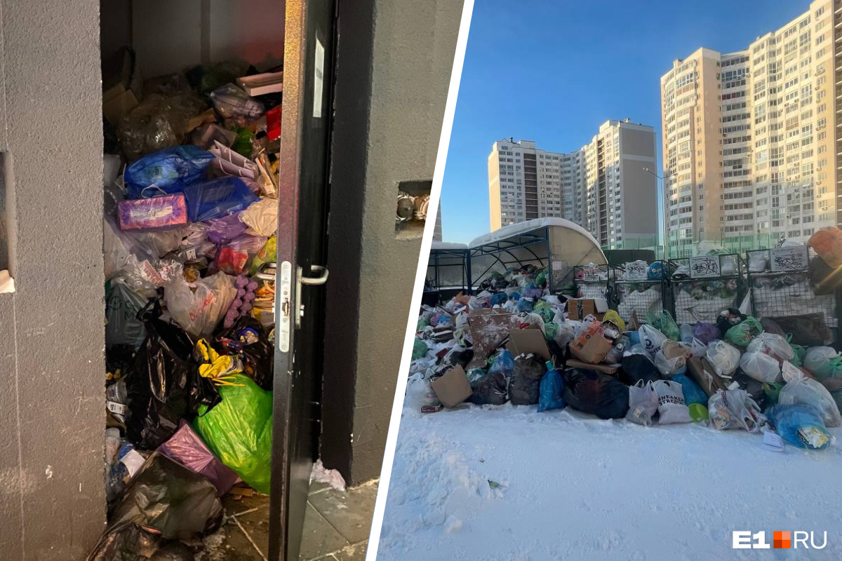 «Господи, какой кошмар». Екатеринбург потонул в мусоре из-за снежного апокалипсиса