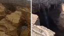 «Просто видео страшное»: пляж популярного сибирского курорта пронзила огромная дыра — земля в гигантских трещинах