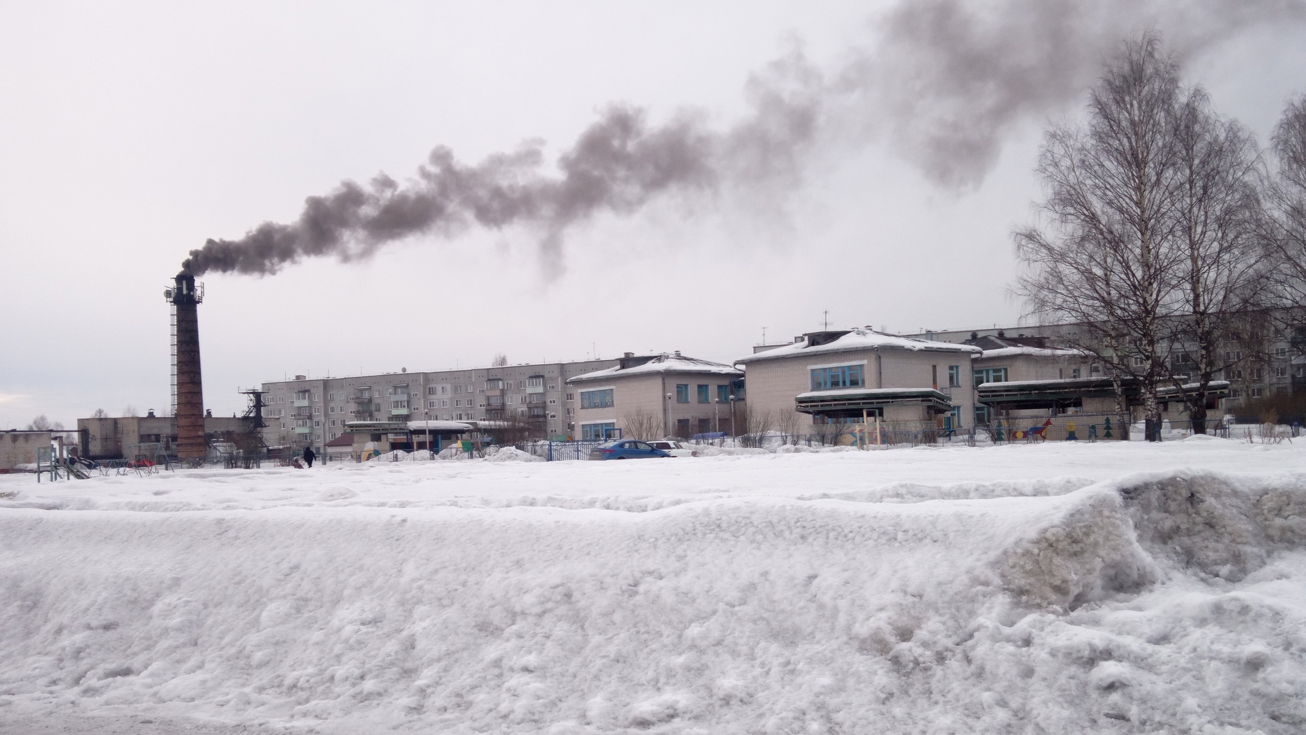 «У ребенка проблемы с дыханием»: на детский сад в Архангельской области хлопьями падает пепел