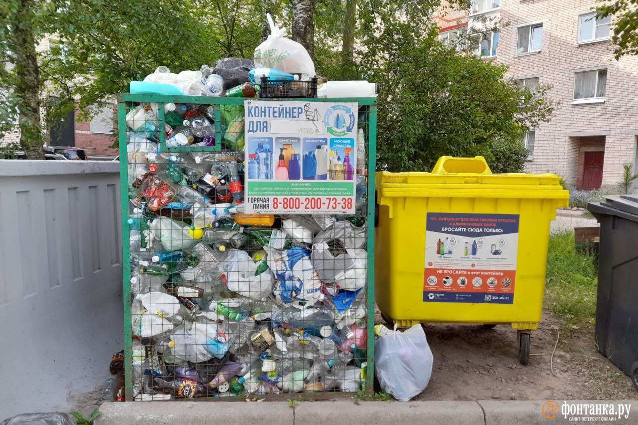 Нет контейнера — нет проблемы? Почему в Петербурге исчезают сетки для пластиковых бутылок