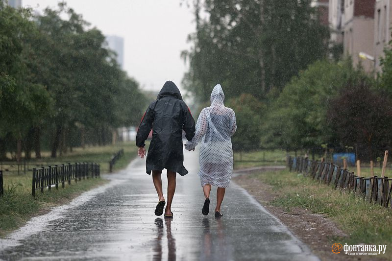 Фотографии дождя в городе