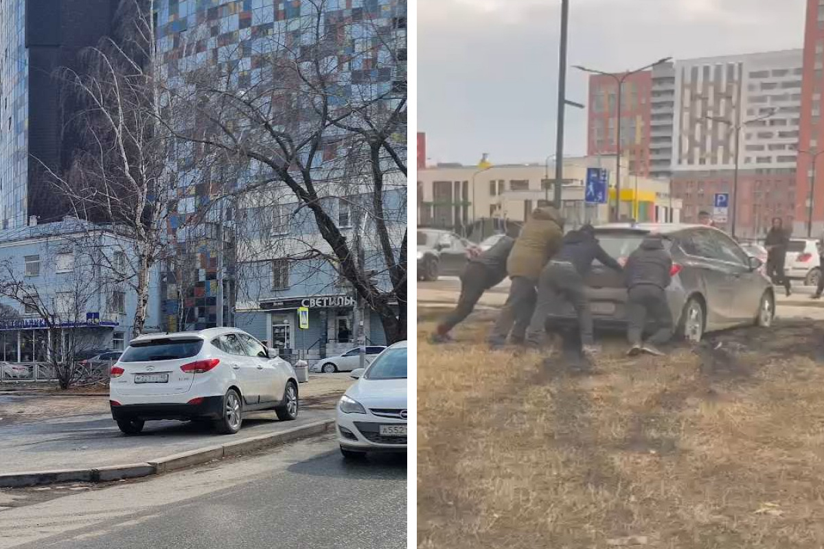 Паркуюсь, как хочу! В Екатеринбурге наглецы оставляют машины на тротуарах и газонах