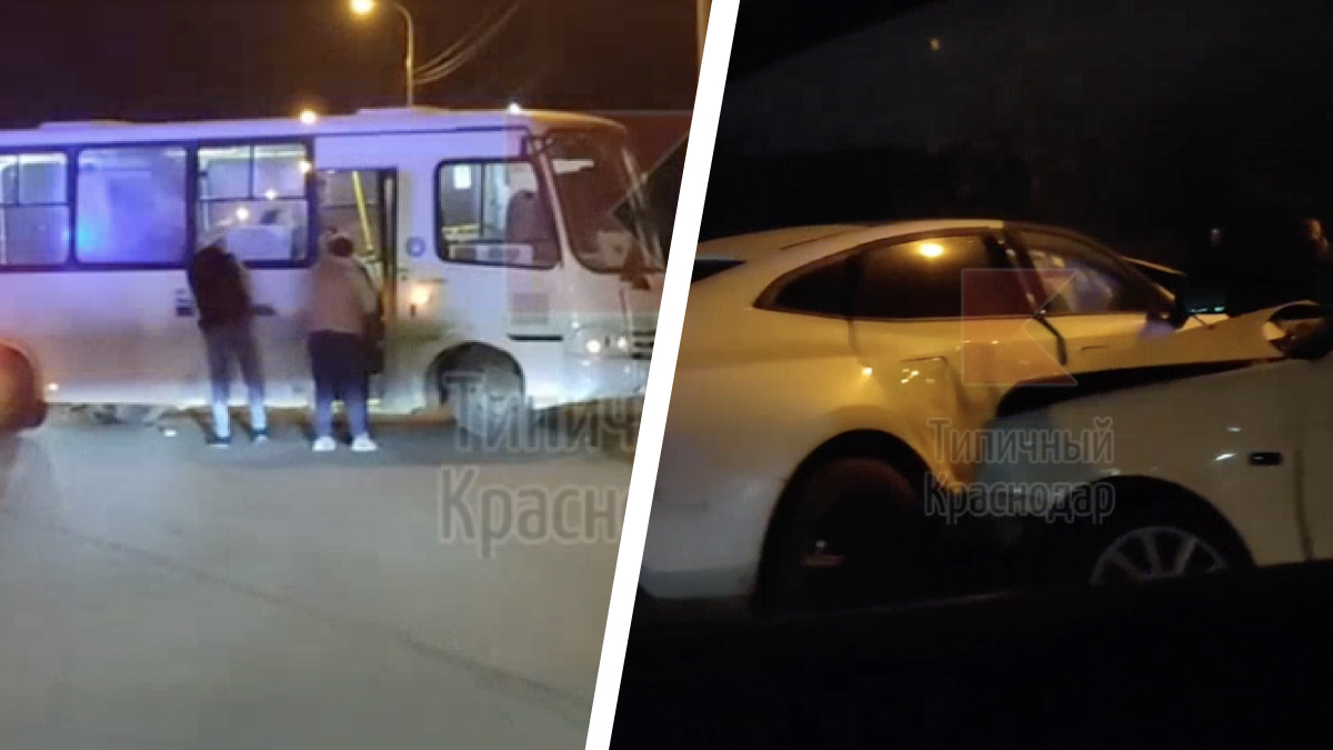 Восемь человек пострадали в ДТП с маршруткой в Краснодаре