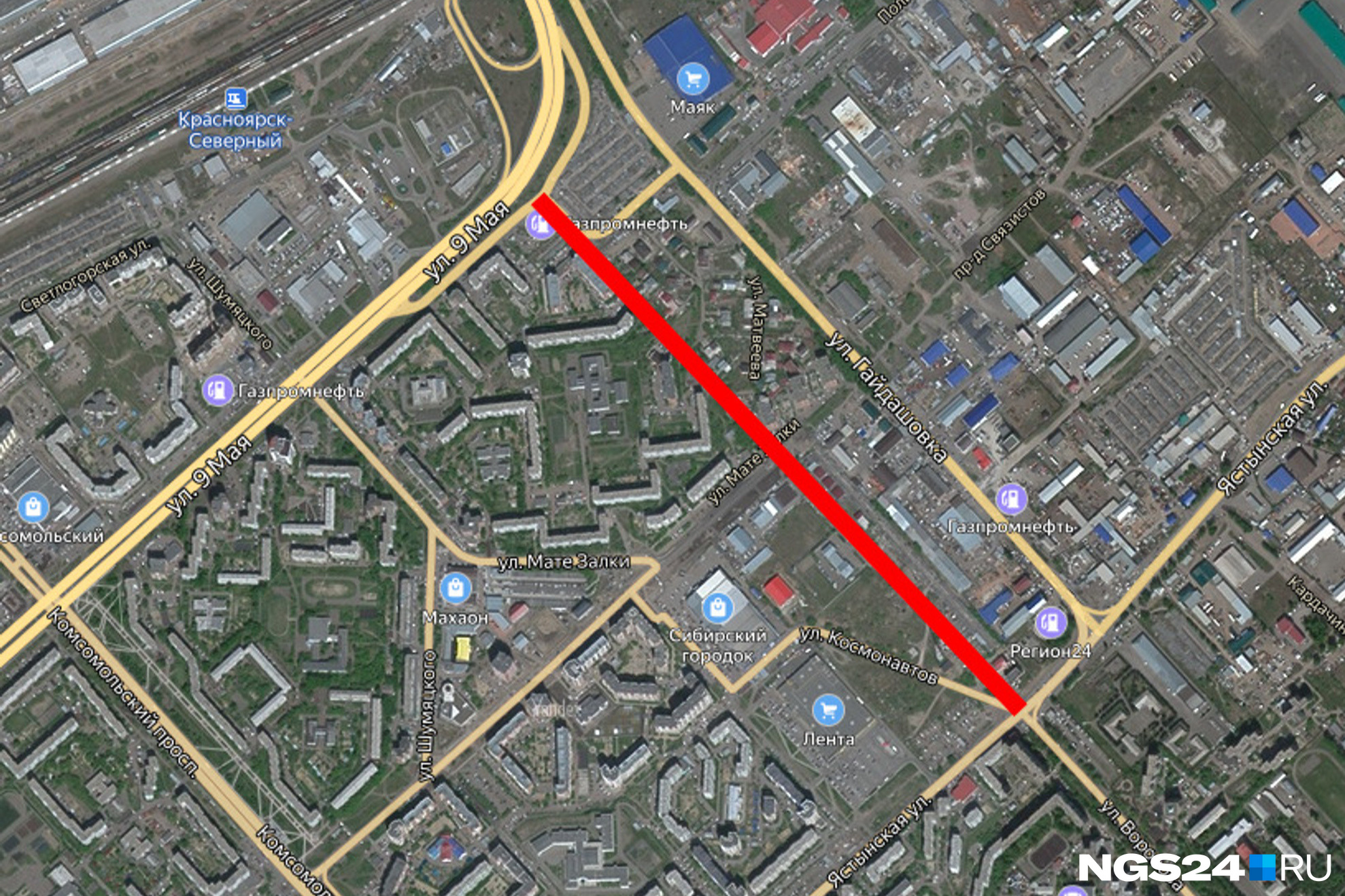 В Красноярске ищут подрядчика, чтобы построить дорогу-дублер Гайдашовки за 310 миллионов рублей