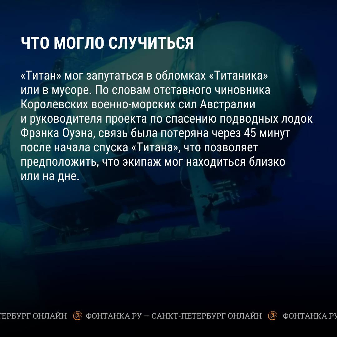 Где же ты, батискаф? Рассказываем о спасательной операции в Атлантике и  шансах «Титана» | 20.06.2023 | Санкт-Петербург - БезФормата