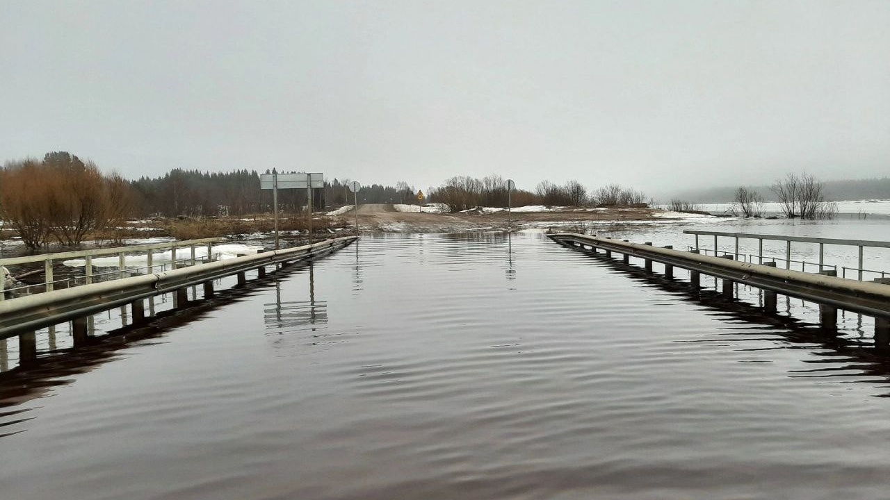 В Архангельской области затопило мост: есть ли проблема для местных жителей — рассказали власти
