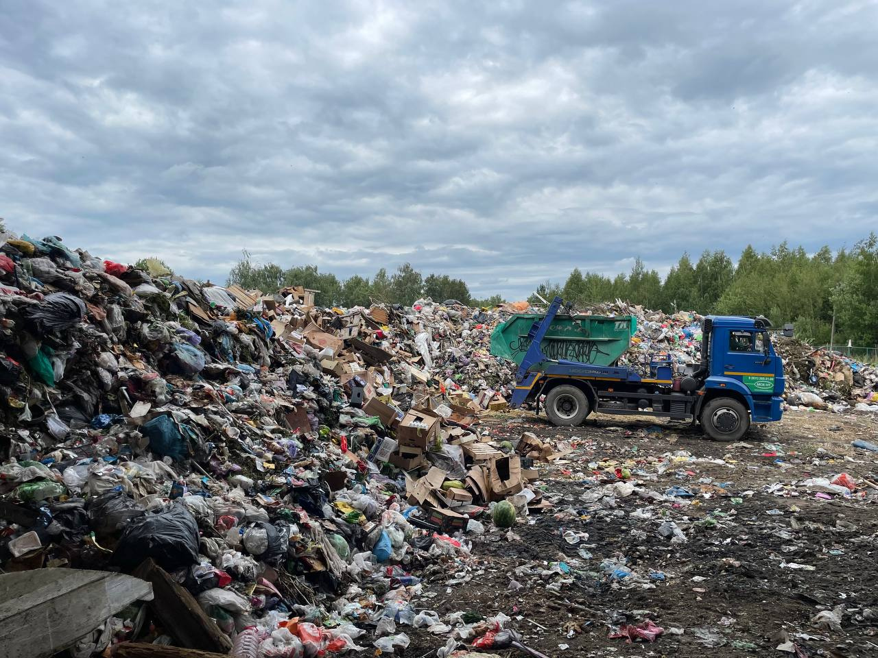 мусорная свалка в москве