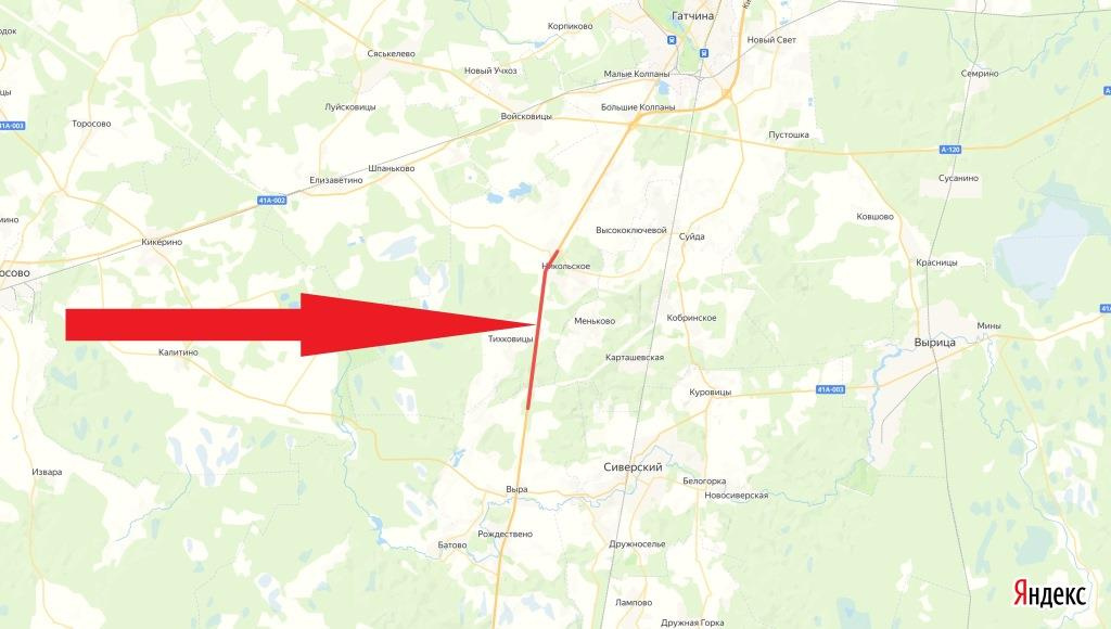 Киевское шоссе на месяц станет реверсивным под Гатчиной