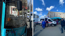 В Архангельске произошло ДТП с новым автобусом: есть пострадавшие