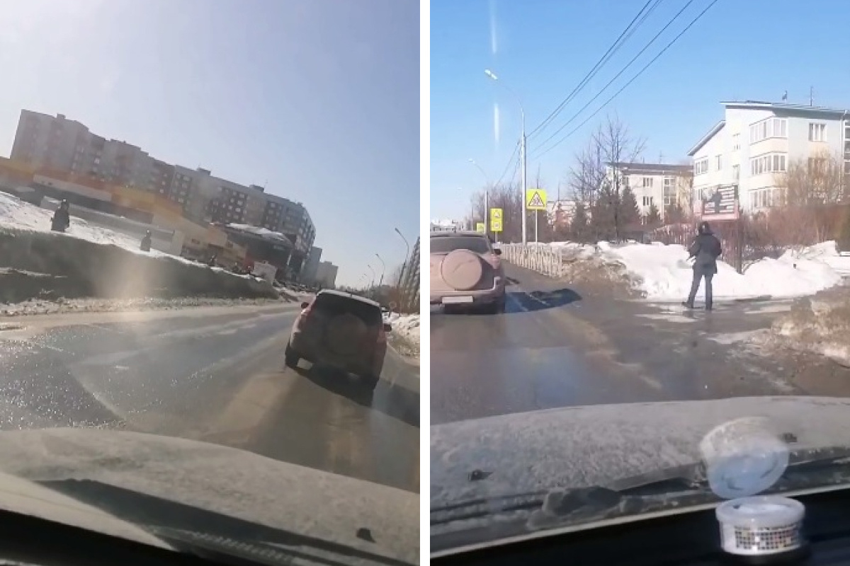 Силовики выстроились вдоль дорог в Краснообске — видео