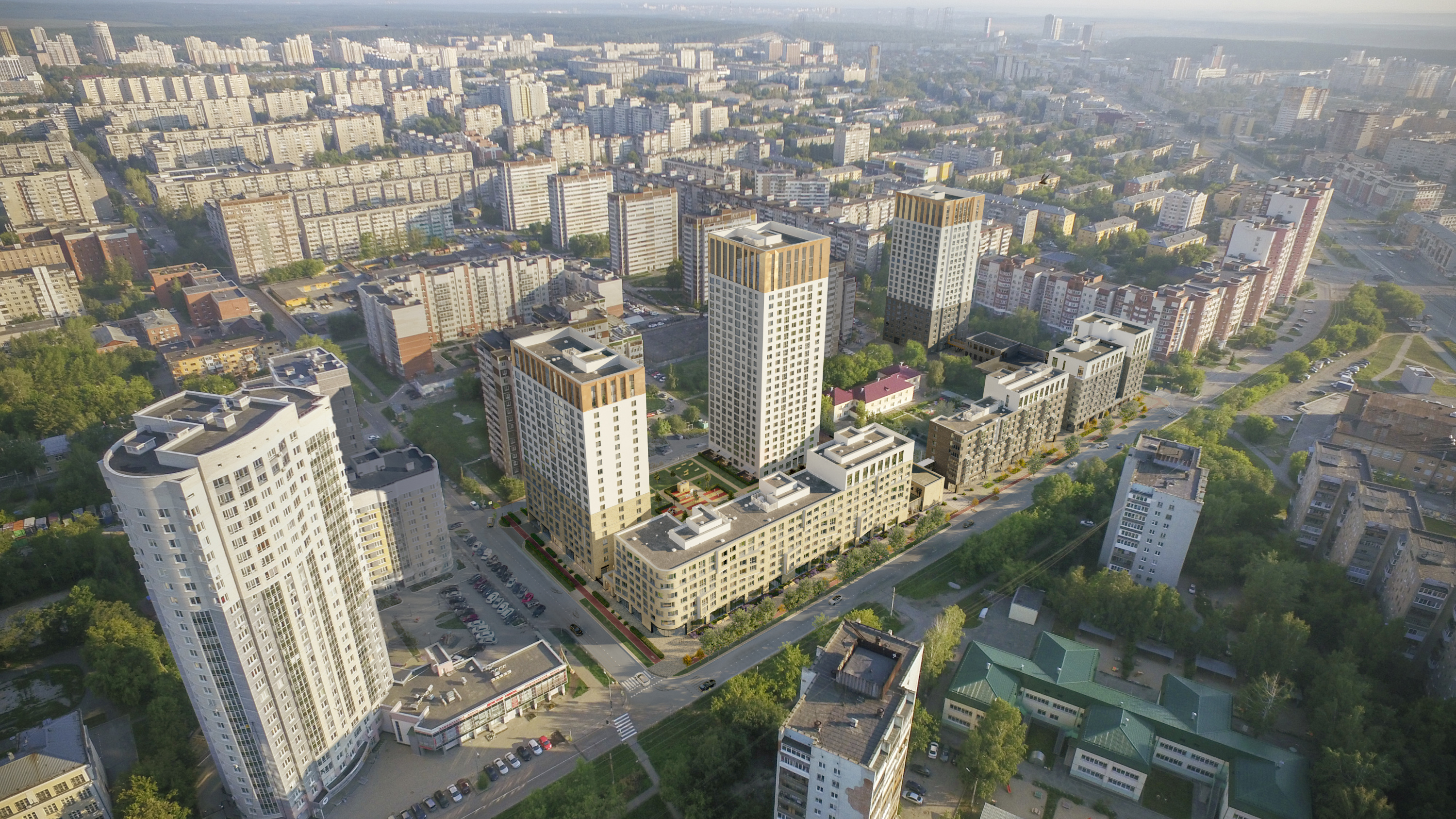 «Атомстройкомплекс» развивает район с 2010 года: у метро «Уралмаш» и Летнего парка выросло множество жилых домов, офисный центр ASK, реконструирована школа № 80