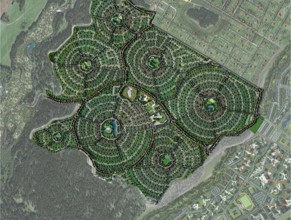Свои яркие проекты «Новая Земля» возводит там, где простираются вековые леса и озёра. На плане — 3D-визуализация их загородного комплекса «Кипрея.Комьюнити» на Ирбитском тракте