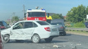 Массовая авария на Ростовском шоссе в Краснодаре вызвала трехкилометровую пробку