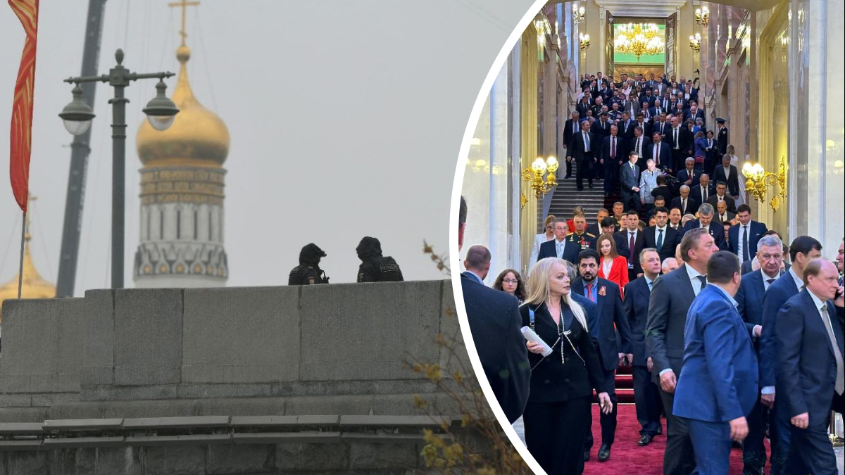 Гости разъехались на Mercedes и Aurus. Что происходит в центре Москвы после инаугурации президента РФ: фото и видео