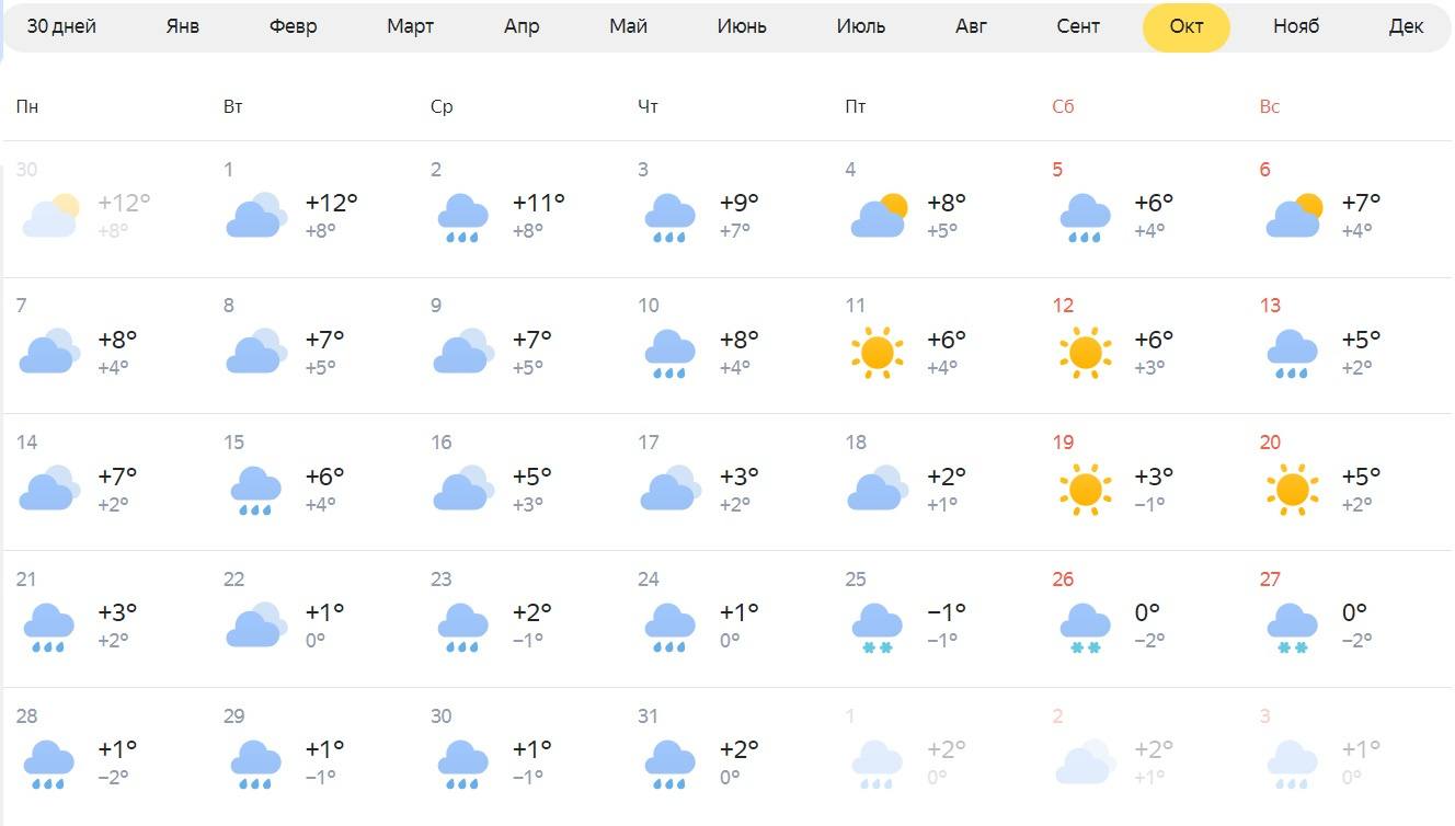 Дневник погоды октябрь 2023