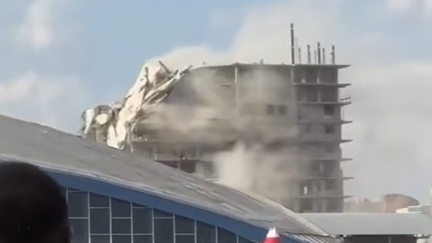 «Вот так и покупай квартиры»: обрушение скандального ЖК в центре Челябинска сняли с нового ракурса