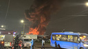 МЧС: пожар на рынке «Темерник» охватил 1000 квадратных метров