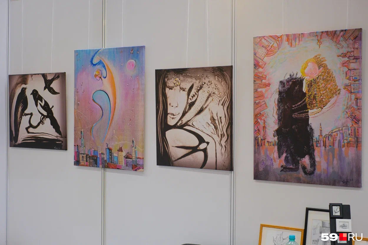 Работы художника в апреле были представлены на выставке «Арт-Пермь. Понаехали»