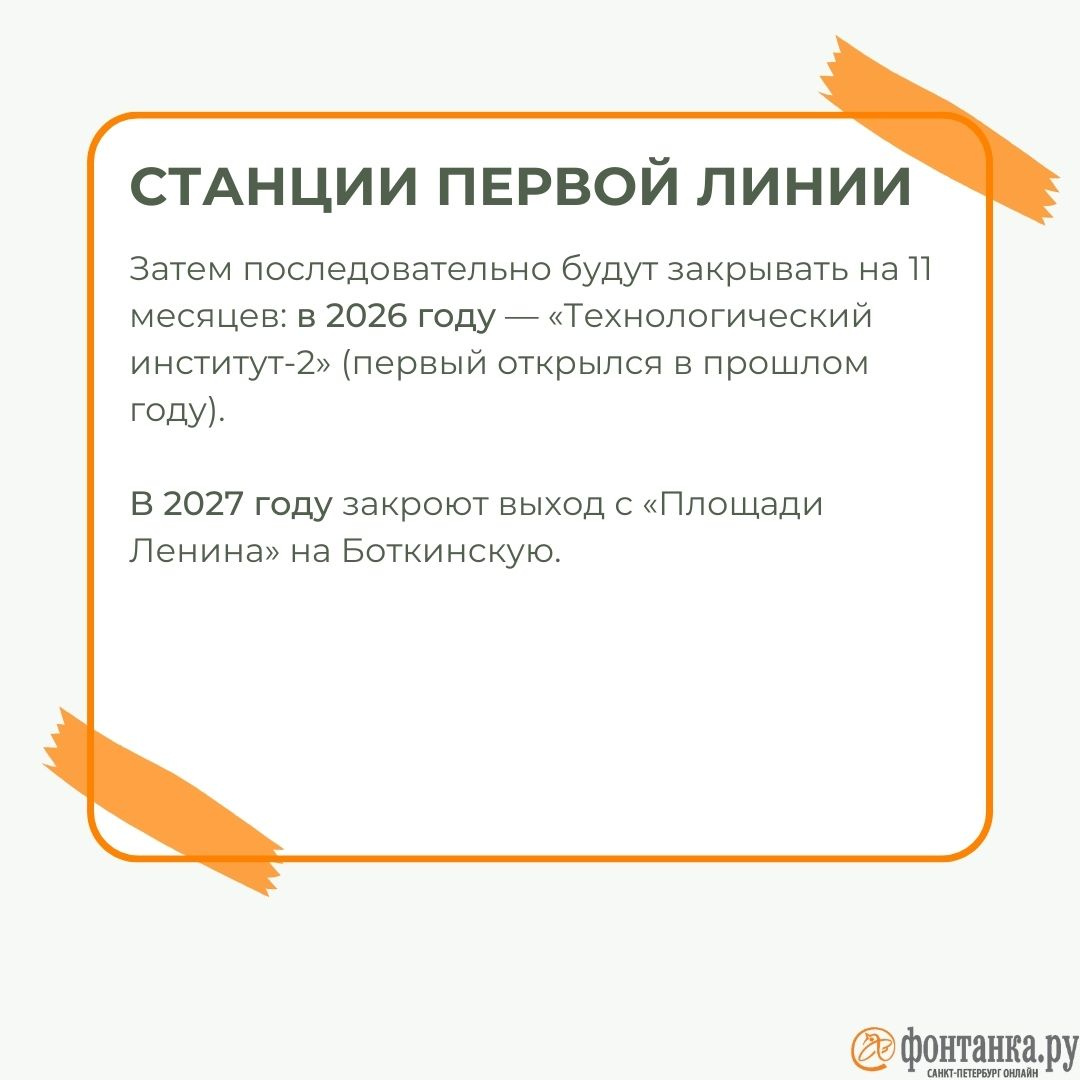 Осторожно, станция закрывается: рассказываем, когда и где именно в  Петербурге пройдет ремонт метро | 01.03.2023 | Санкт-Петербург - БезФормата