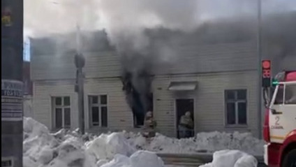 Пожар на проходной: на Чкалова загорелось здание ТТУ