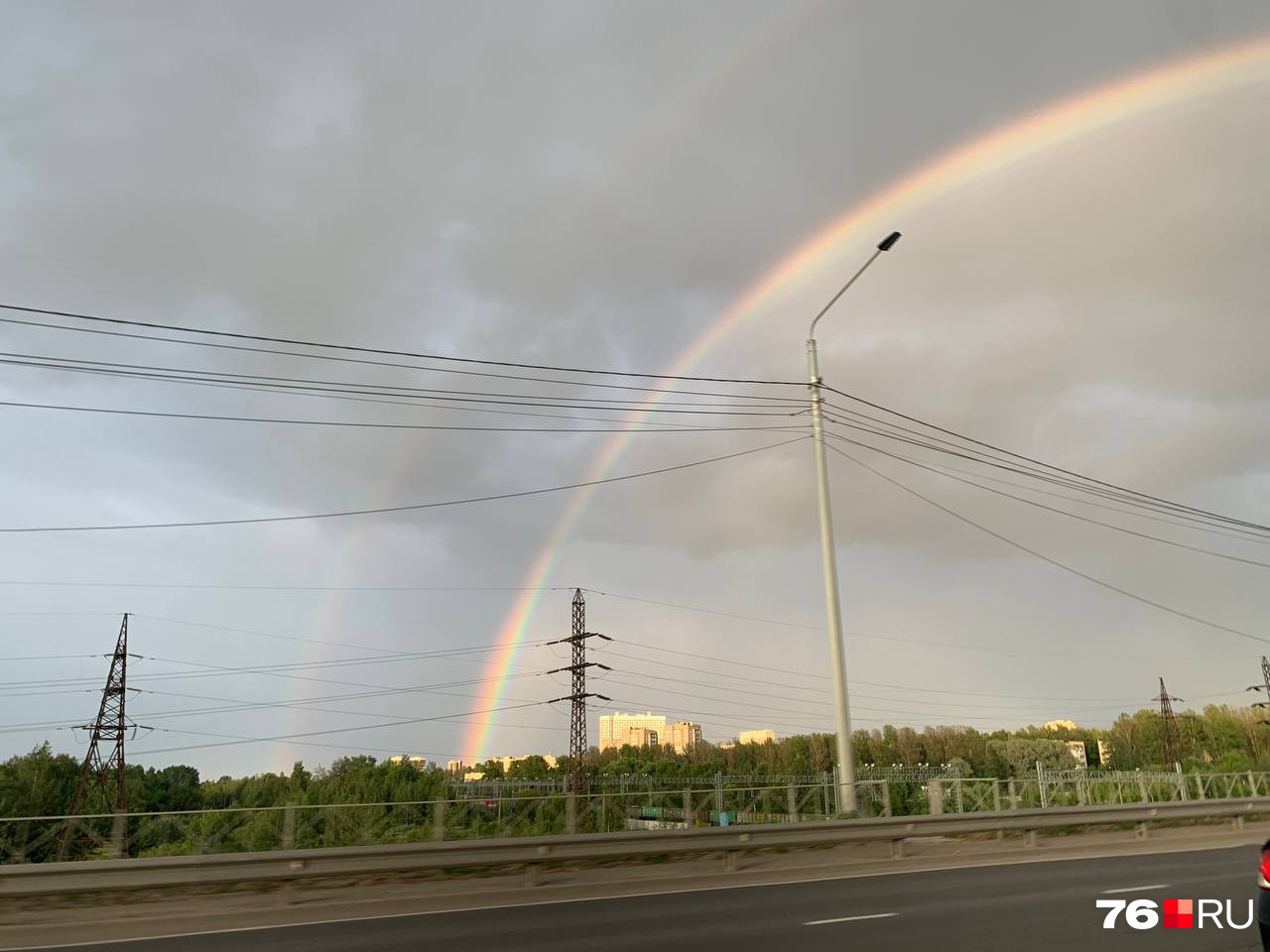 Радуга в небе картинки