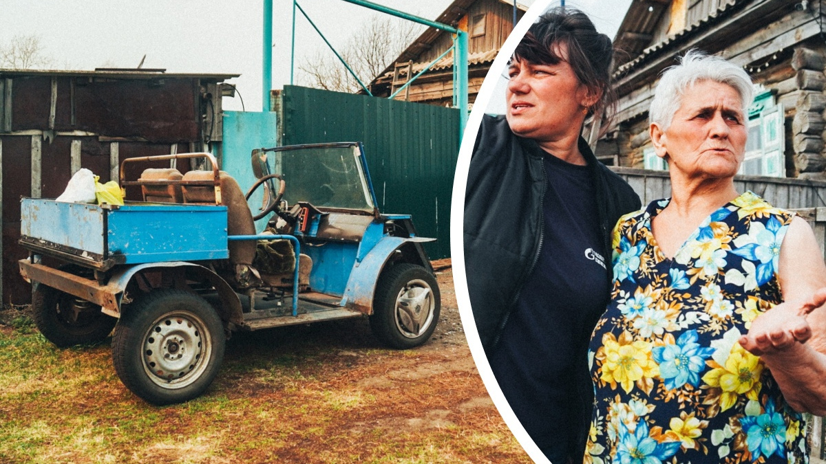 Села за руль в 75: как пенсионерка прокатила губернатора на самодельном авто по сгоревшей деревне