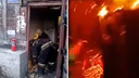 «Выскакиваем от каждого шороха»: жители дома на Первомайке заявили о попытках поджога — жуткое видео огня