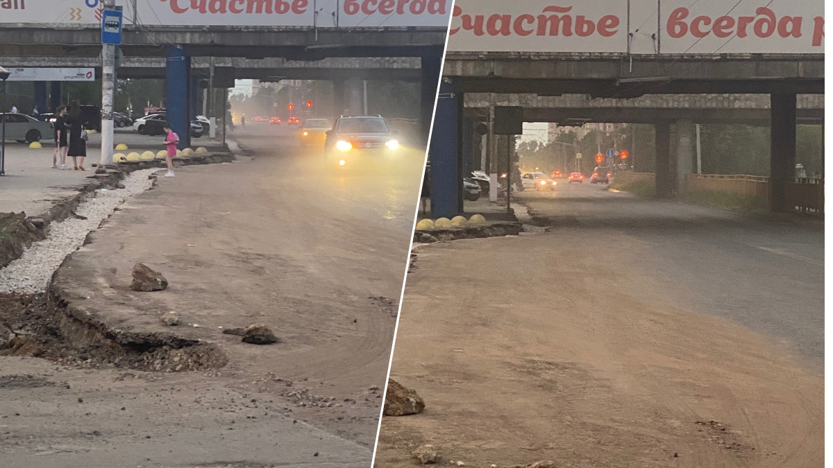 Тольяттинцы пожаловались на пыль и грязь на улице Революционной