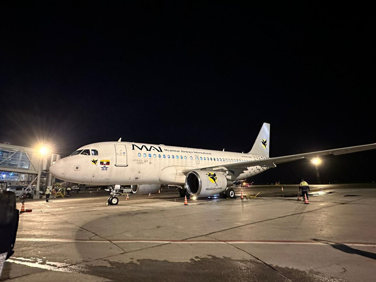 Первый за 30 лет самолет из Мьянмы сел в Новосибирске