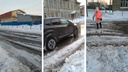 Путь до школы — через огромные лужи: жители Архангельска ждали ремонта дороги, но стало только хуже