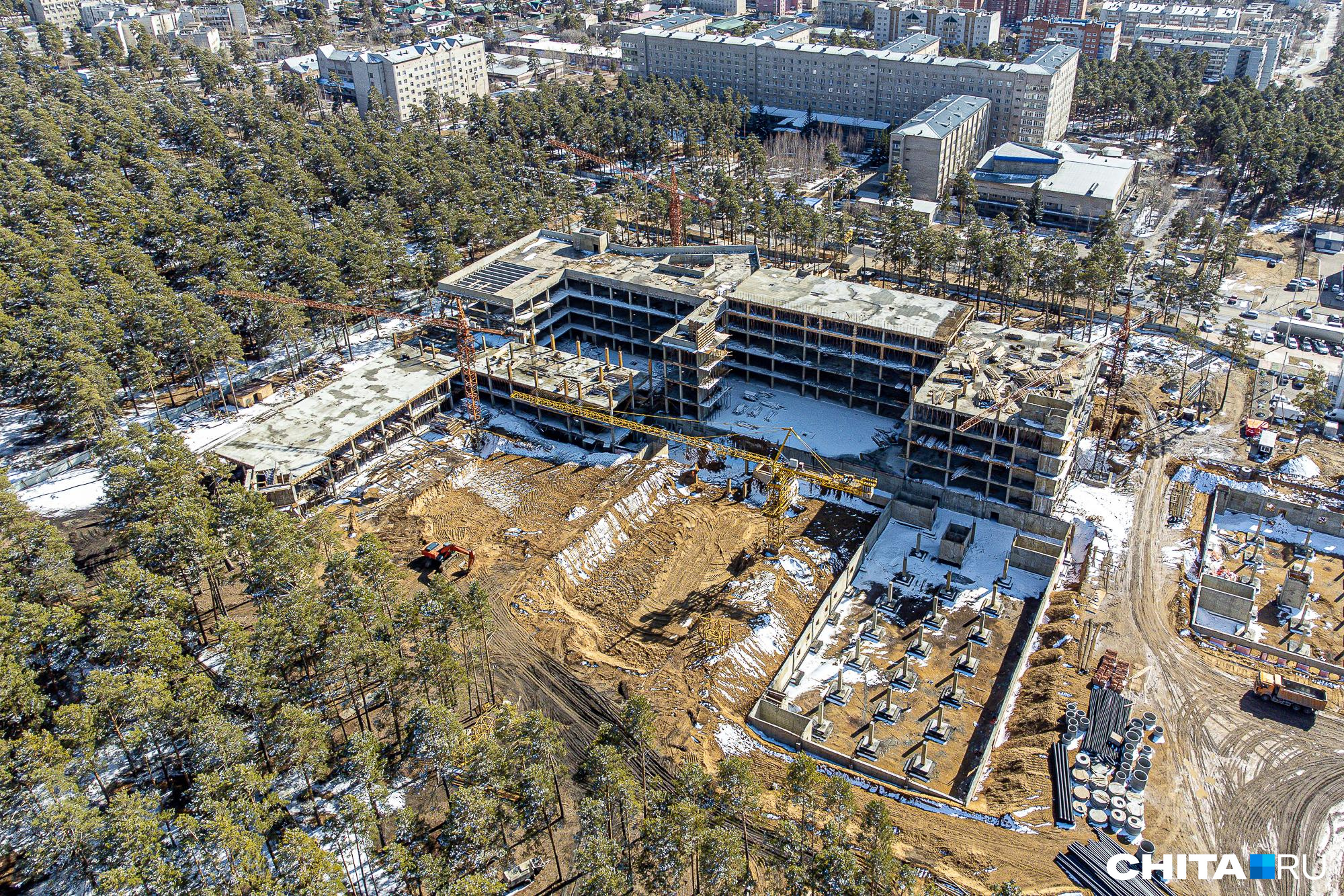 Строительство краевой детской клинической больницы