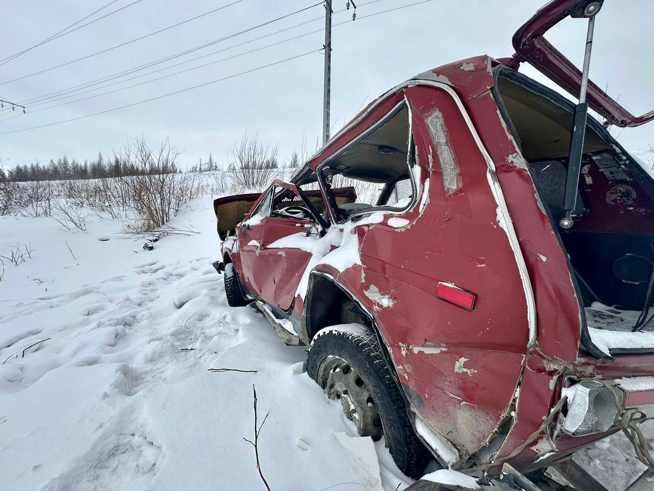 Водитель «Нивы» погиб после столкновения с поездом в Забайкалье