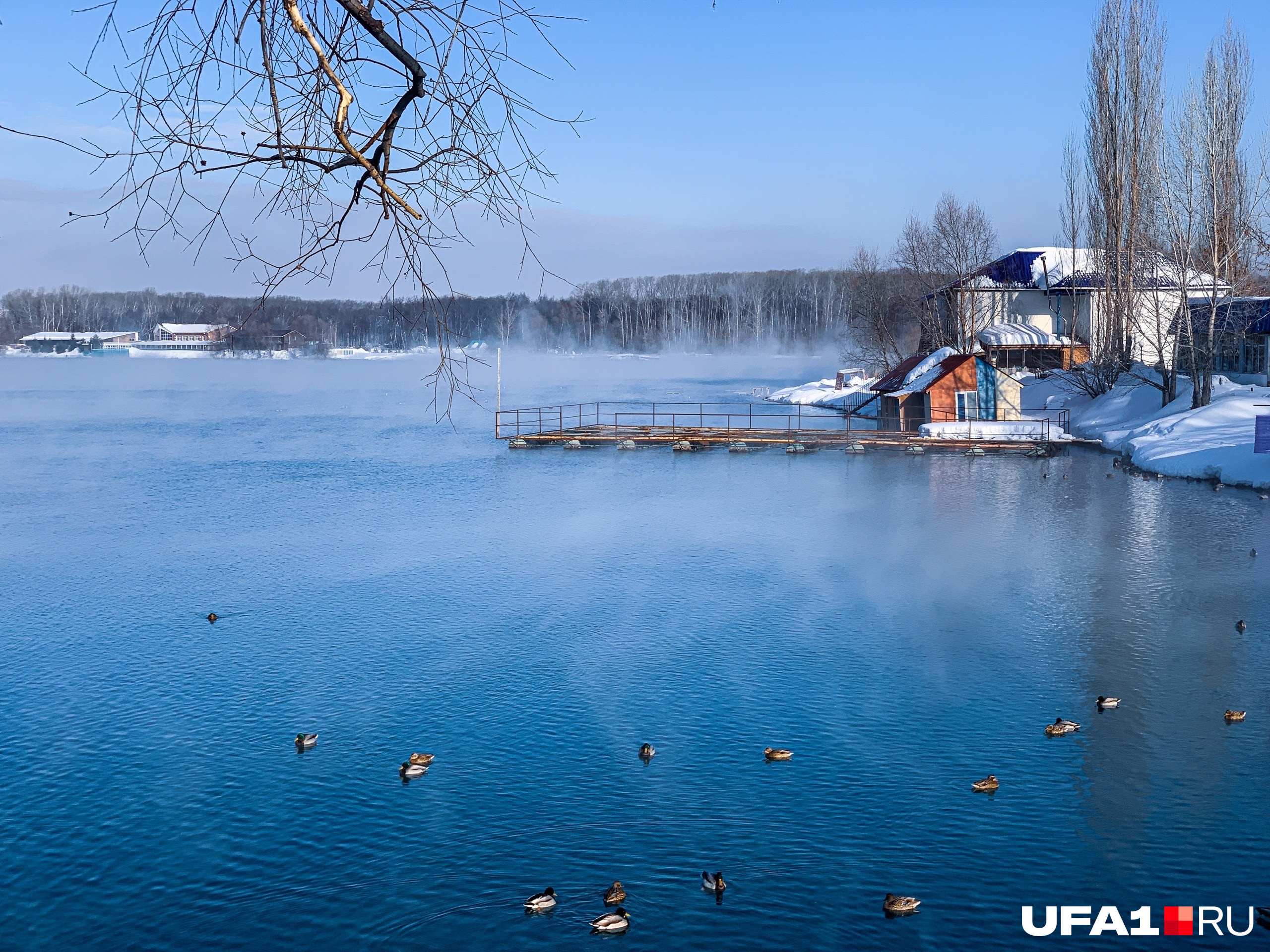 Зима на озере Теплом