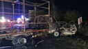 Полиция озвучила версию смертельного ДТП на Обводном шоссе. Машины сгорели дотла
