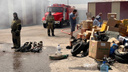 Пожар на рынке «Альтус» потушили, пострадавших нет