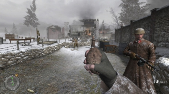 Кадр из второй части Call of Duty