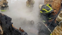 Во время пожара под Новодвинском погиб мужчина