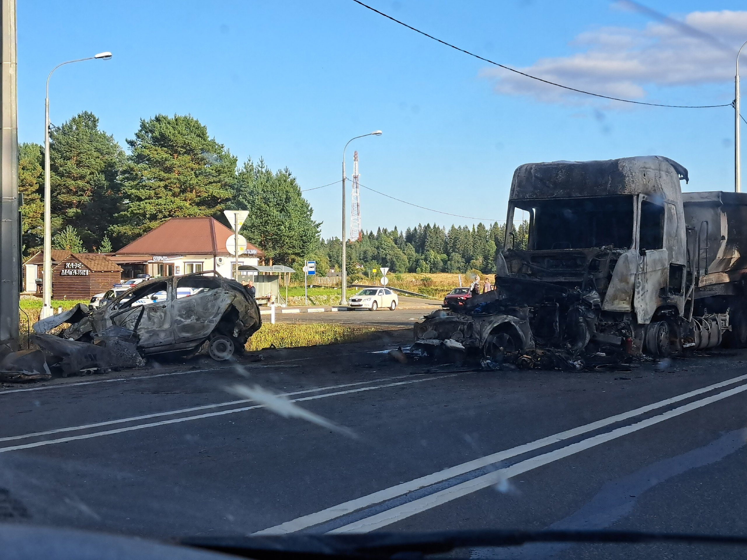 Подробности ДТП на трассе «Сортавала», где сгорели два человека, водитель  «Скании» — в ИВС - 10 сентября 2023 - ФОНТАНКА.ру