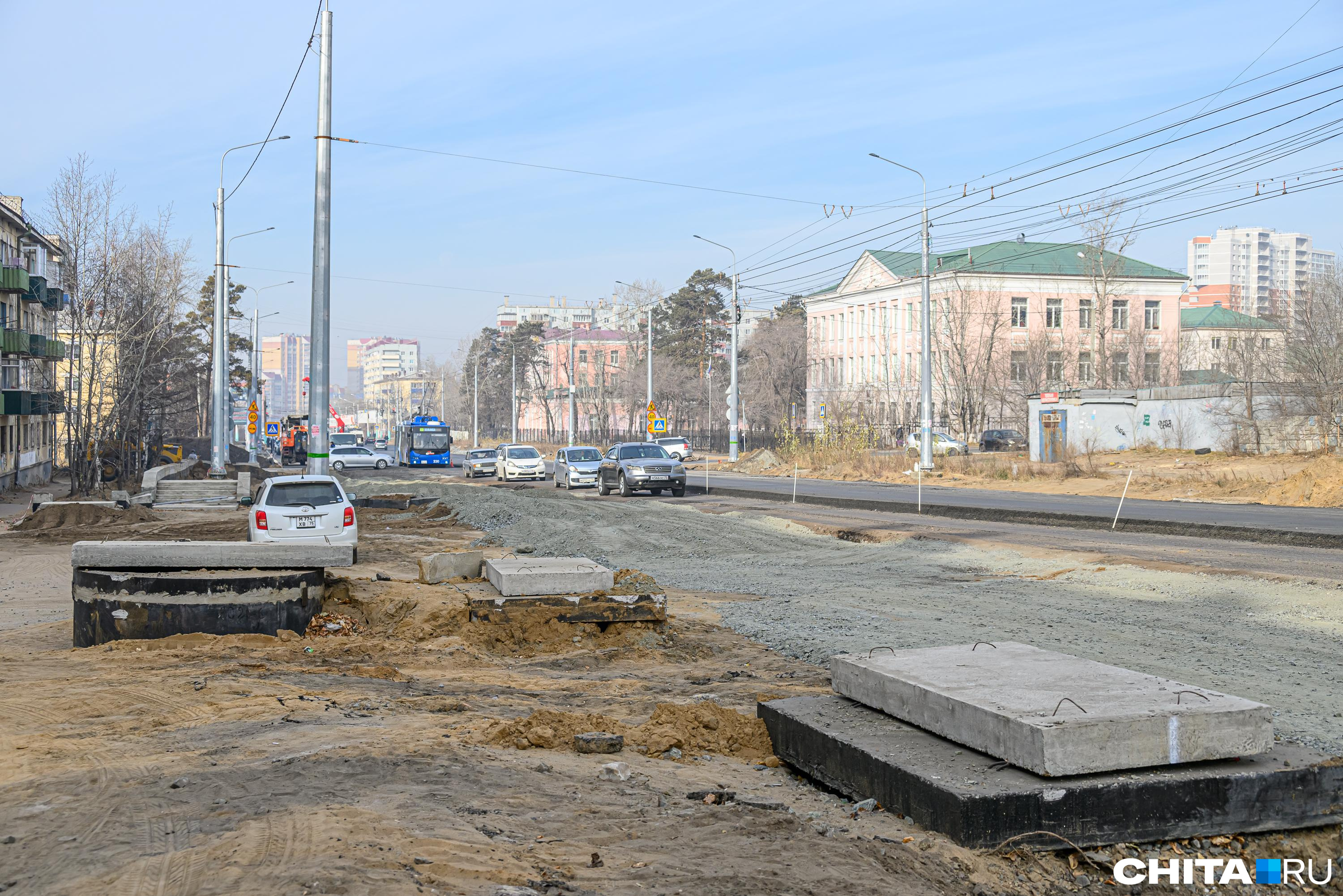 Власти Читы пожаловались на подрядчика, ремонтирующего Новобульварную