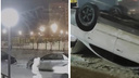«Езжай куда хочешь!»: стала известна причина парковки авто вверх тормашками в «Матрешкином дворе» — видео