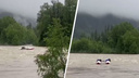 Появилось видео с пустым катамараном на реке Снежной — там пропали новосибирские туристы