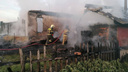 В крупном пожаре в поселке Лесная Поляна погиб дедушка