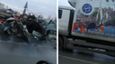Погиб водитель УАЗ: появились жуткие кадры с лобового ДТП на Северном объезде