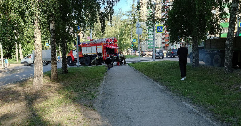 Барак загорелся в Первомайском районе — видео