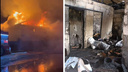 «Только детей успели вытащить!» От удара молнии в Новосибирске сгорел двухэтажный дом: видео