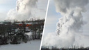 Столб густого дыма поднялся от ТЭЦ-3 в Новосибирске — видео с места