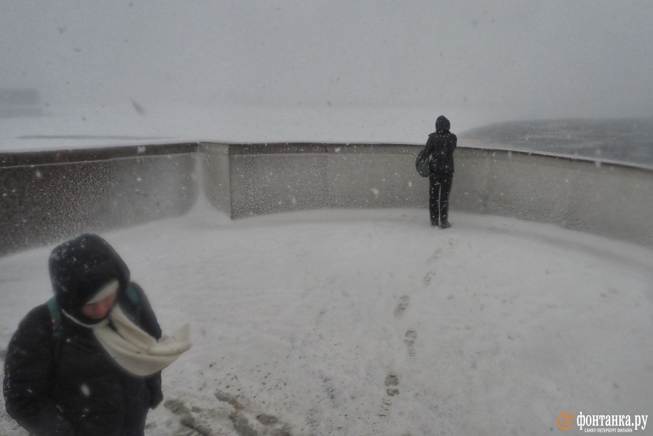 Почти 9 тысяч дворников убирают Петербург после снежного удара