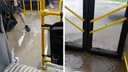 «Водитель вышел предупредить»: вода поднялась во время дождя и затопила автобус — видео
