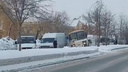 Из-за тройного ДТП с «Газелями» и автобусом в Калининском районе Новосибирска образовалась пробка
