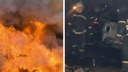 Пожар повредил четыре автомобиля в гаражном боксе в Новосибирске